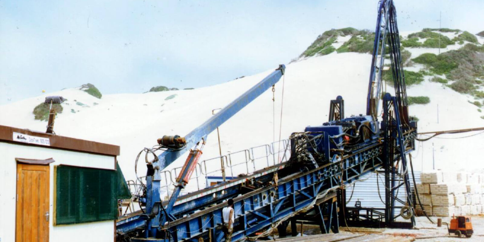 Perigean Offshore equipment in a snowy environment